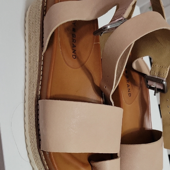 Abrand Beige Women's Sandals - Picture 1 of 5